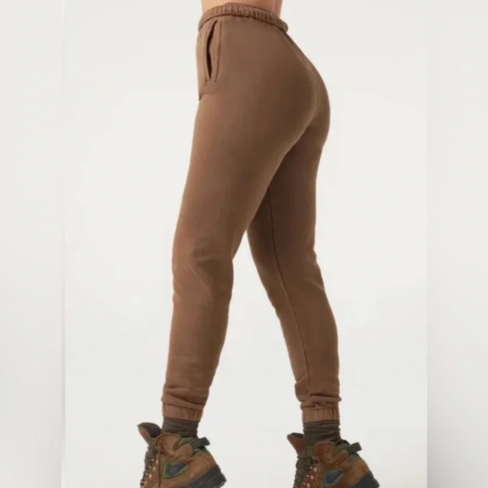 Joah Brown EMPIRE JOGGER in COCOA FRENCH TERRY cotton size XS/Small - Picture 3 of 12